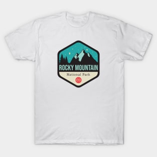 Rocky Mountains Park Badge T-Shirt